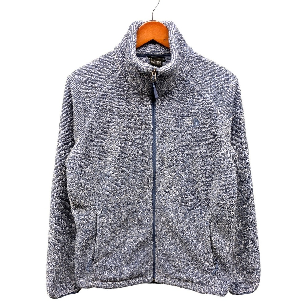 The North Face Osito Fleece Jacket Womens L Blue High Pile Full Zip Cozy Winter